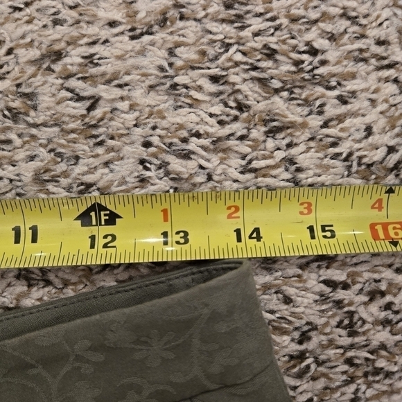 Cappellini Mid Rise Green Floral Print Dress pants Size 8 NEW - Picture 12 of 16